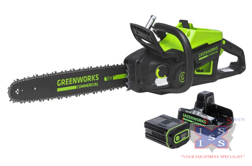 Chainsaw 82V 18" 2.7kW with 4Ah Battery and Dual Port Charger