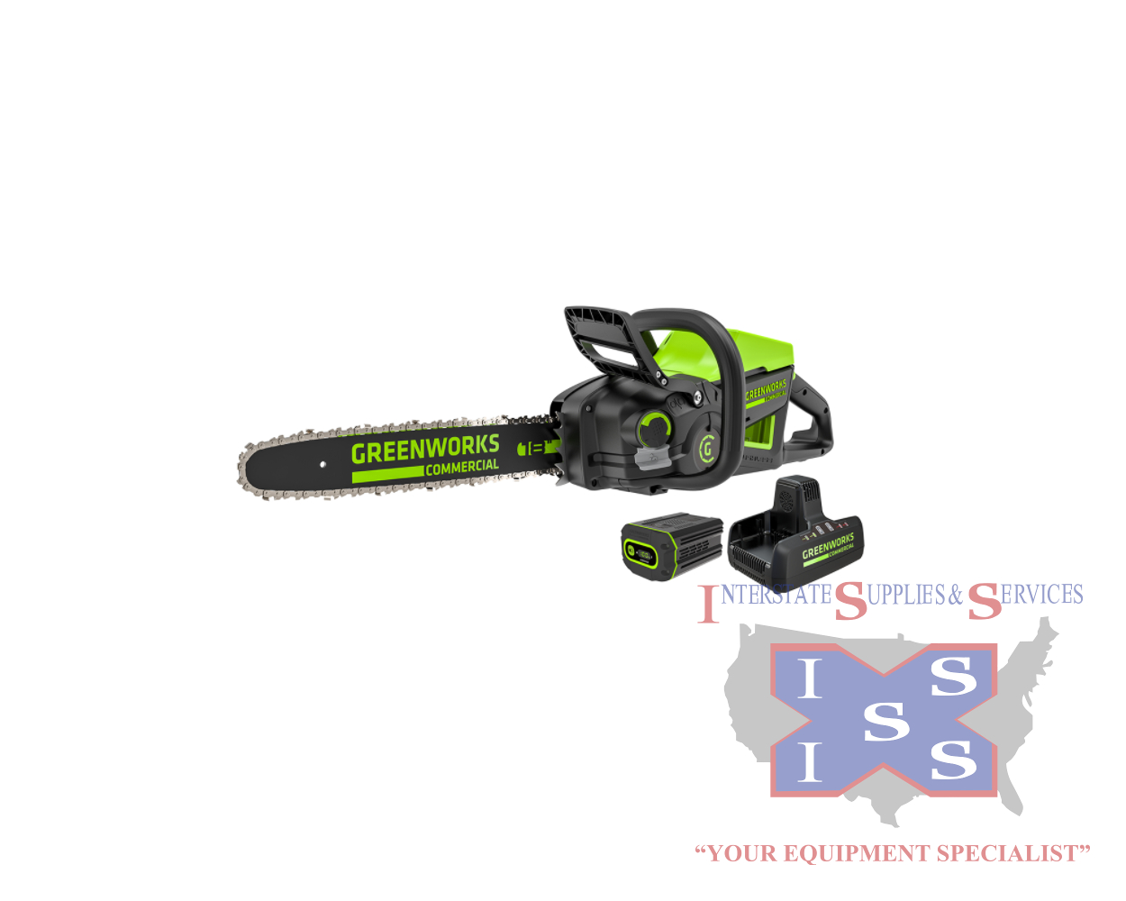 82CS27-4DP 82-Volt 18" 2.7kW Chainsaw with 4Ah Battery and 8A Du
