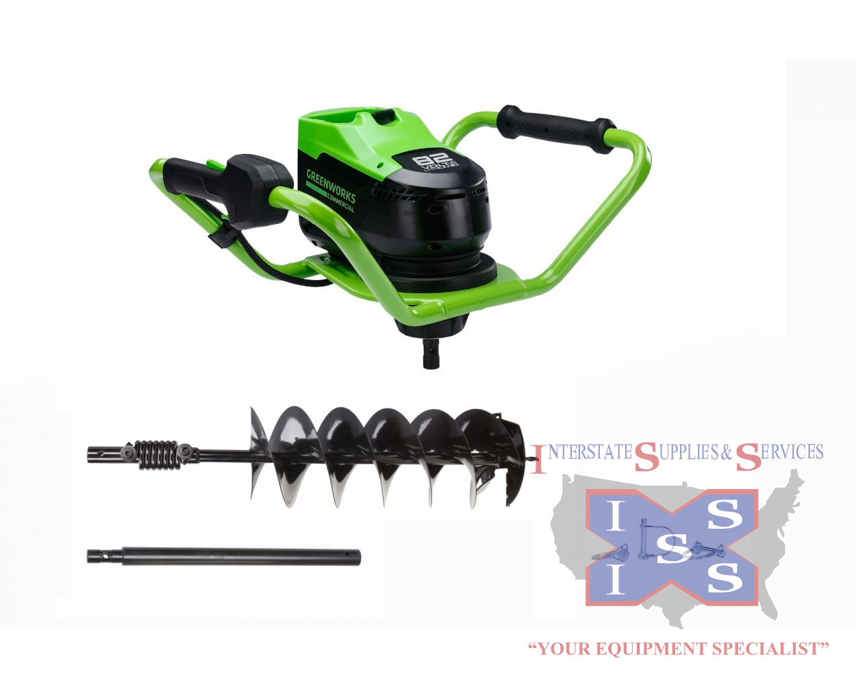82EA8 82 Volt Earth Auger (Tool Only) - Includes (3) Ring Pings, - Click Image to Close