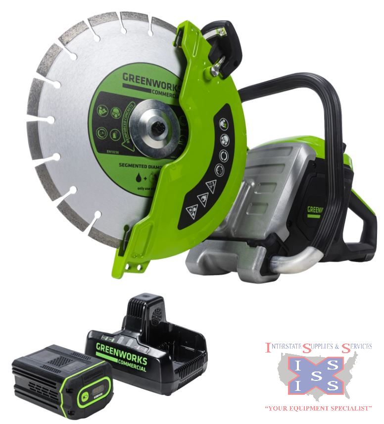 Power Cutter 82V 12" Kit with 4Ah Battery and Dual Port Charger - Click Image to Close