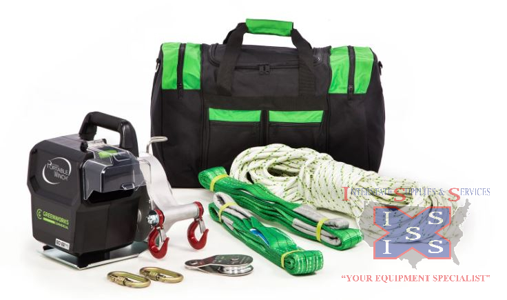 Battery Powered Portable Winch Kit 82V (Tool Only + Accessories)