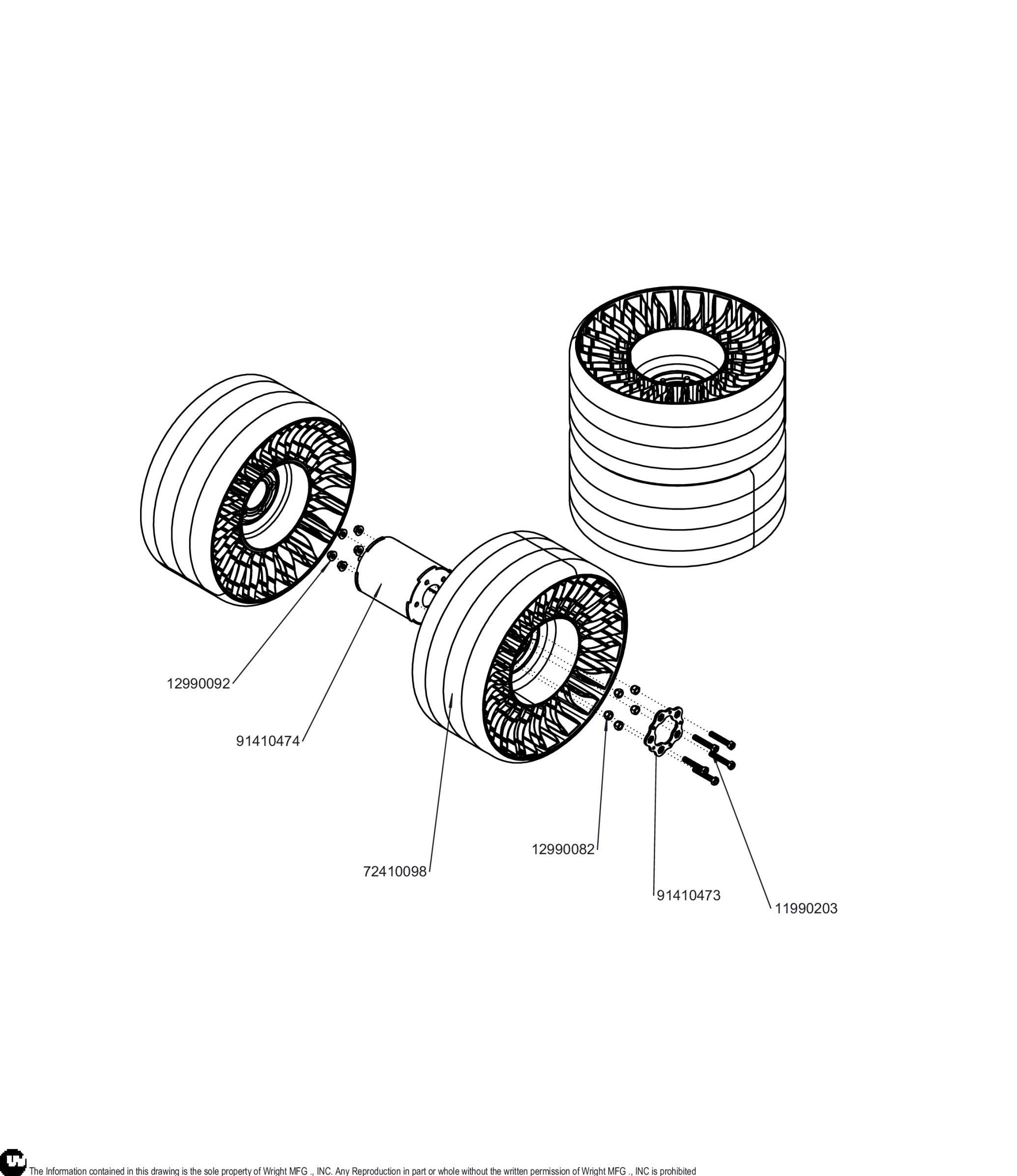 Dual Tweel Wheel Kit (72") - Click Image to Close