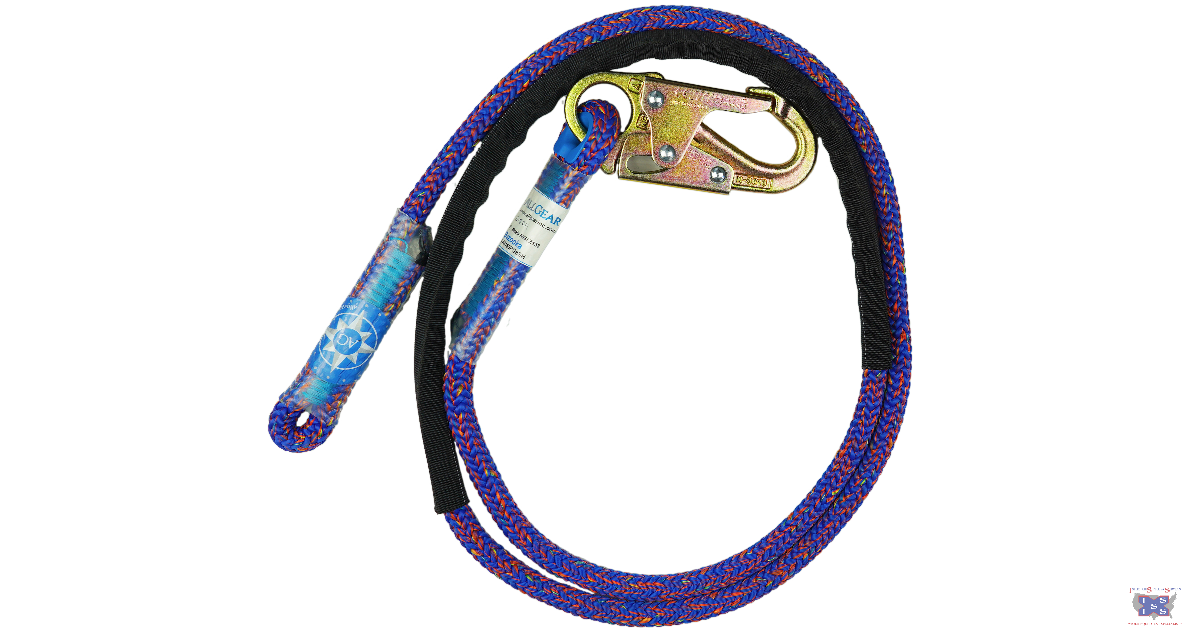 AllGear Extendable Safety Lanyard 1/2" x 10' - Click Image to Close