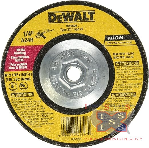 DeWalt HP Metal Grinding Wheels Type 27 - Click Image to Close