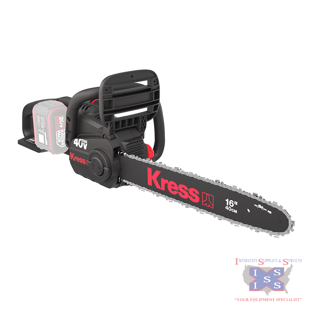 40v 14" Brushless Chain Saw ((2) 4Ah batteries + 4amp Charger)