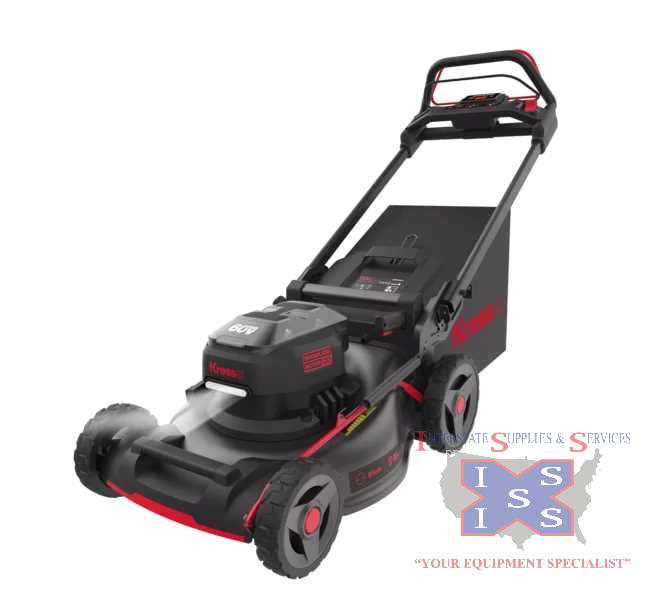 60v 21" Steel Deck Self?Propelled Mower ((2) 5Ah battery + 5amp - Click Image to Close