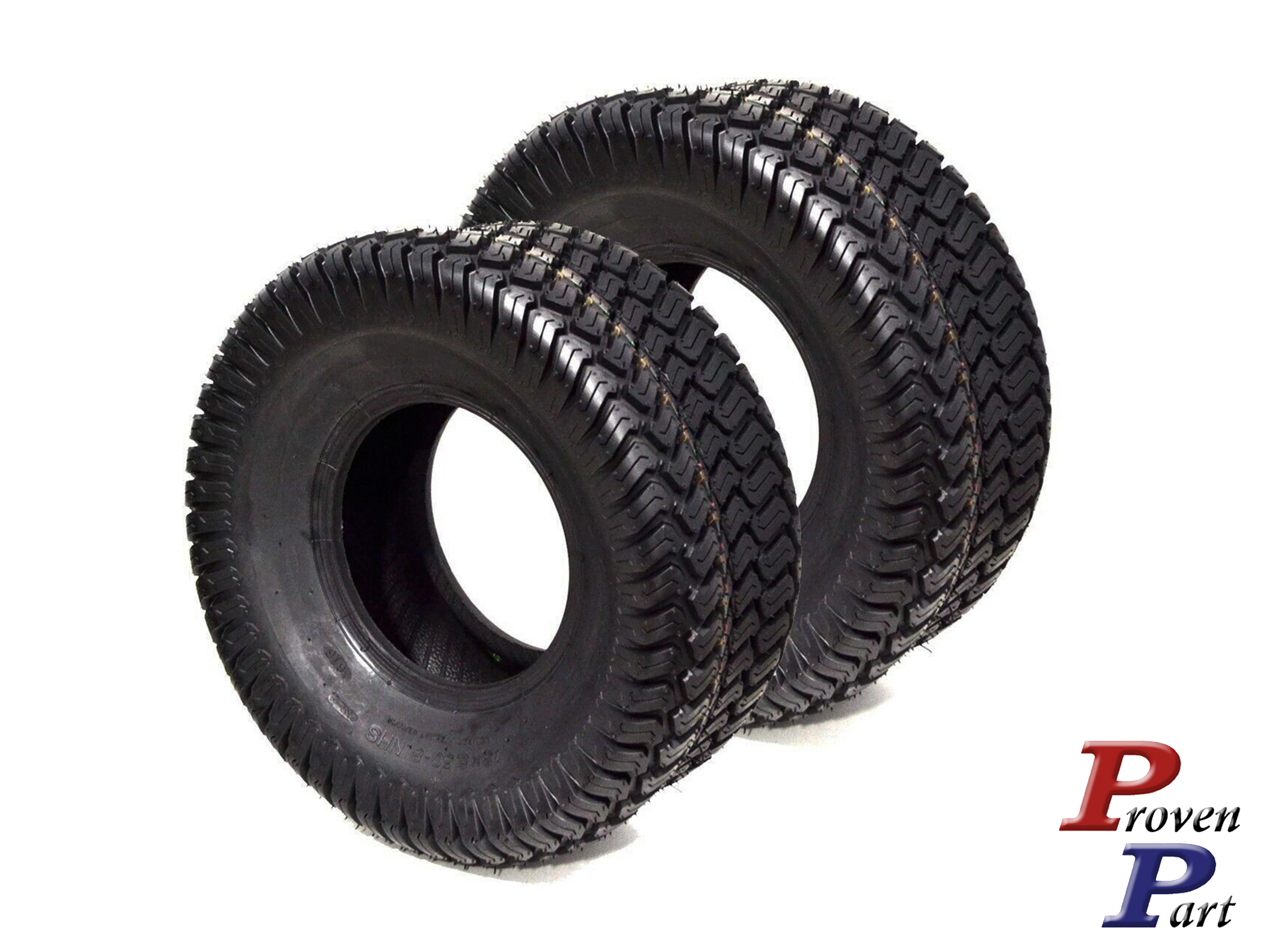 Set of 2 ProMaster 13X6.5-6 lawn mower tubeless tires 4 Ply