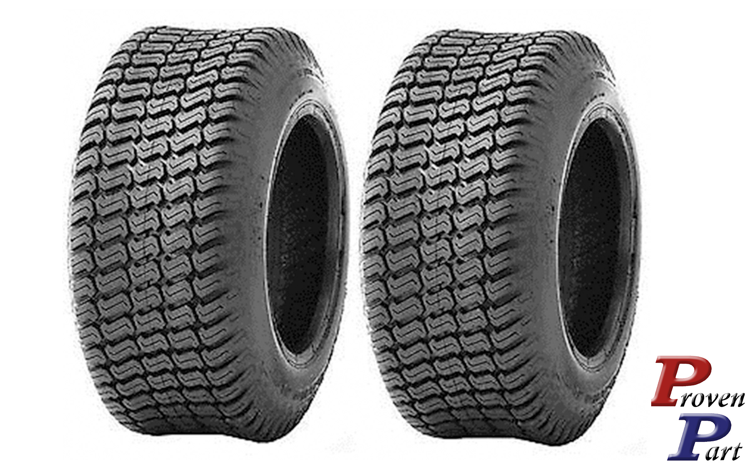 Set of 2 lawn mower tires PROMASTER 18X8.50-8 505 tubeless 4 Ply - Click Image to Close