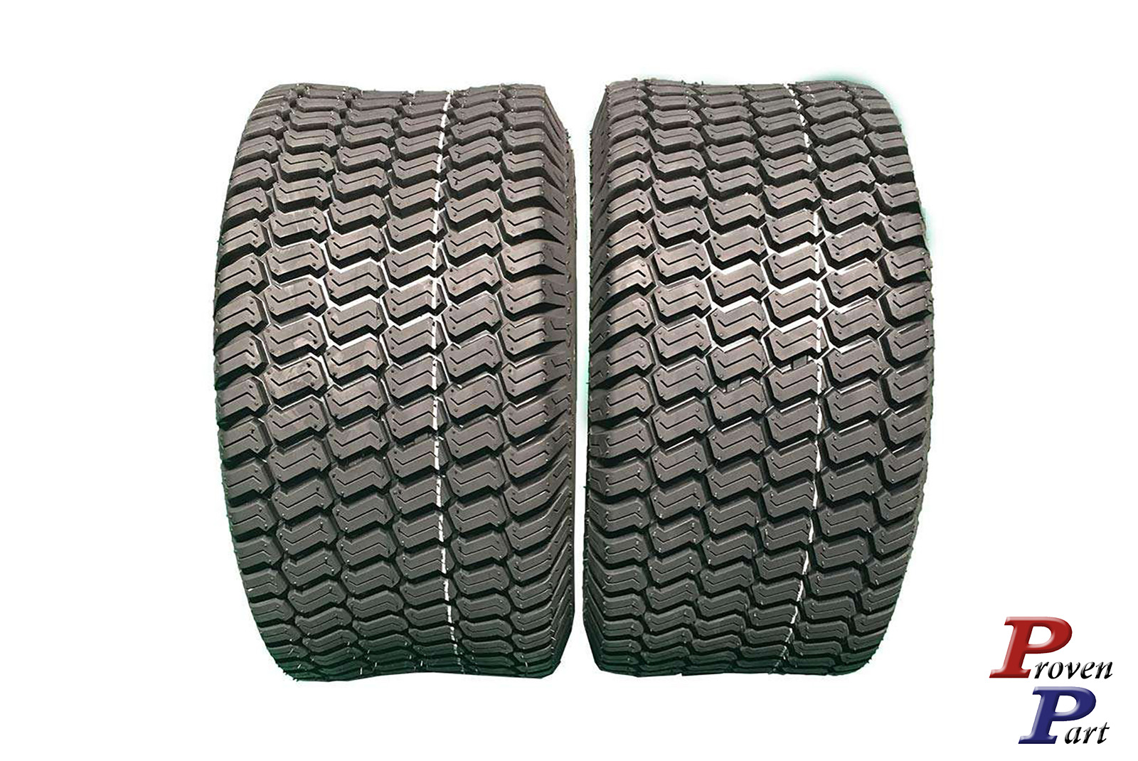 Set of 2 riding mower tubeless 4 ply tires 18x9.50-8 - Click Image to Close