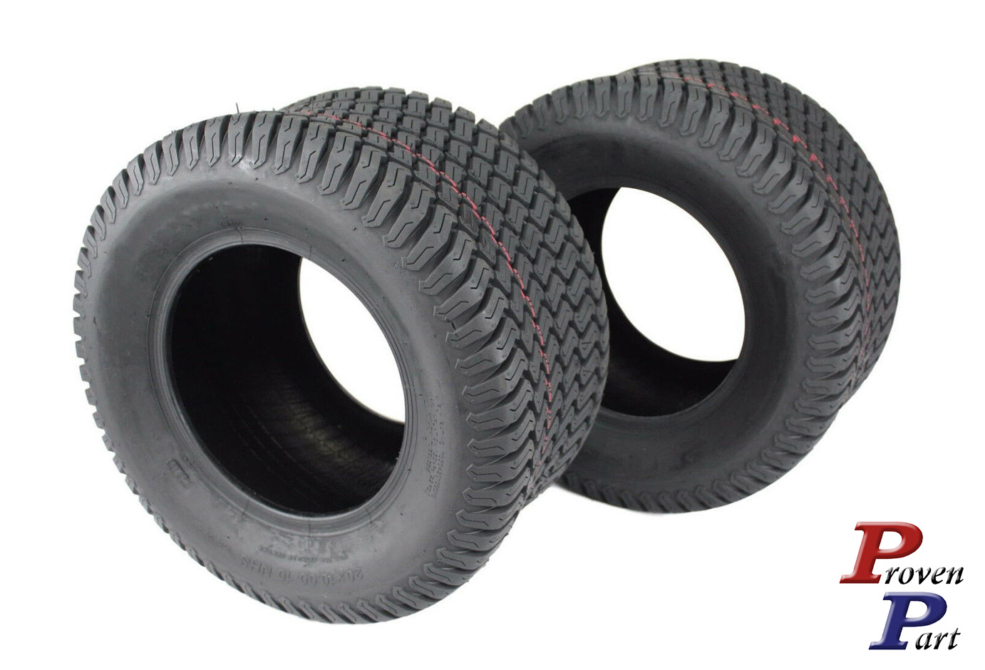 Set of 2 tubeless 4 ply tires 20x10.00-10 replace Carlisle 51141
