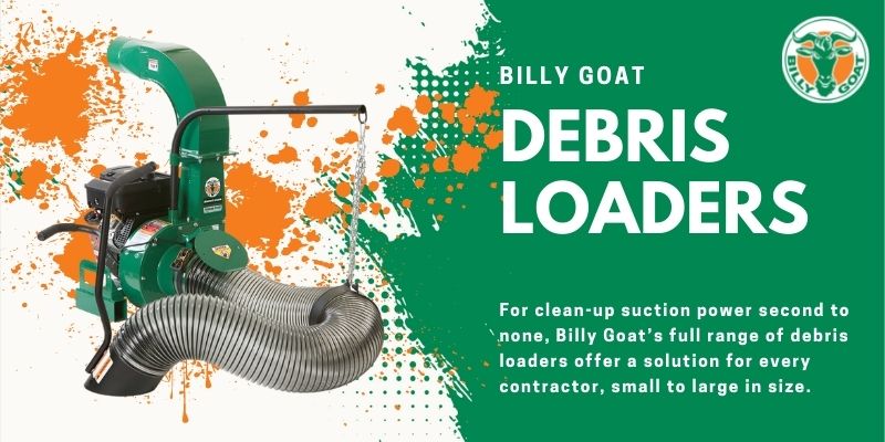 Billy Goat Debris Loader in action