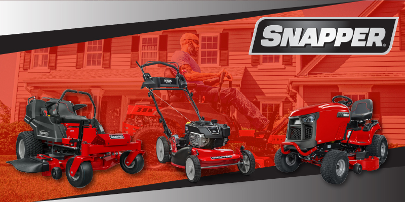 Popular Snapper Models including the 360Z, #60Z XT, SPX and 2 Push Mowers