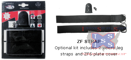 TWO LEG STRAPS W/ PLATE, 2 SCREWS - Click Image to Close